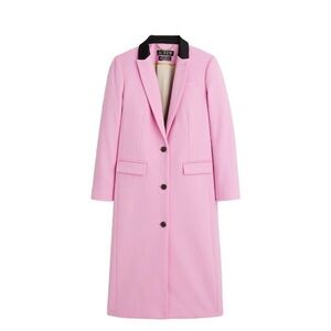 J. CREW Alfie topcoat in Italian wool, polyamide, cashmere blend Barbie pink 6P